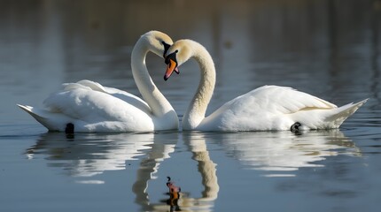 Fototapeta premium swan on water