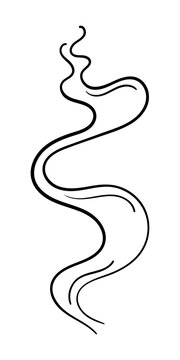 recommend clip art: Lines of vapour cloud and smoke club. Silhouette of smoke, perfume fragrance perfume, cigarette smoke. Unpleasant odour or stench, toxic smoke and gas in the atmosphere.