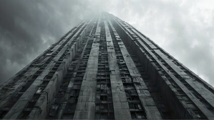 Dystopian Brutalism Skyscraper Architecture - Building dystopian brutalism design