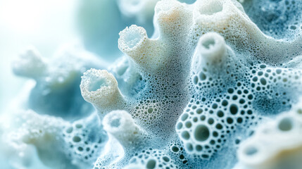 Abstract organic structure resembling coral reef closeup