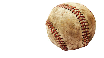 Baseball ball on white background