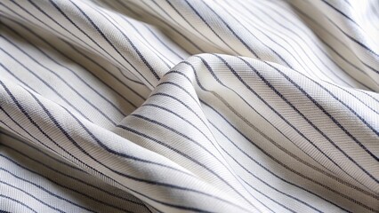 This seamless background features close-up white cotton stripes, ideal for textile, fashion, and interior design