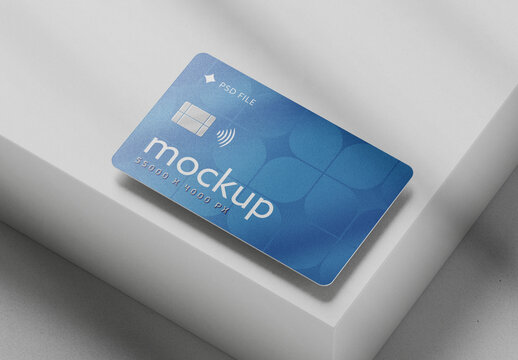 Credit Card Mockup for Vehicle Branding and Fleet Design