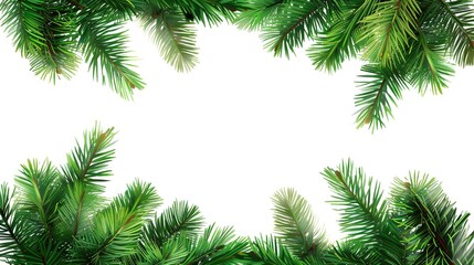 christmas background with christmas branches and decorations