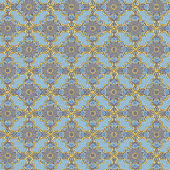 Zigzag seamless lattice pattern. Geometric background.  Honeycomb. For paper, wallpaper, textile, fabric. Stained glass style. Art Deco. Seamless tracery pattern for scarfs, bandanas, t-shirts.