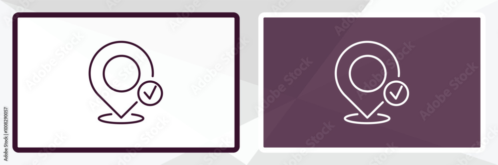 Poster arrival outline icon. linear vector from delivery concept. thin line white and black arrival icon is