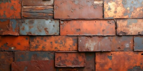 A collage combining weathered, distressed wood planks in varying shades of brown and gray. The rustic textures and aged appearance create a warm, inviting backdrop suitable for home decor or artistic 