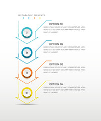 Presentation modern infographics business template design