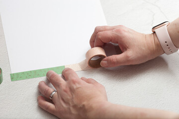 Step by step. Washi tape creation - gift bows. Step 2 from 12. © Petr