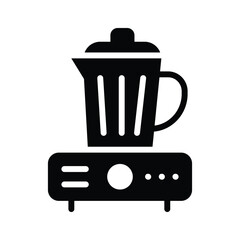 Kitchen appliance, juicer or blender vector design