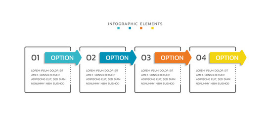 Presentation modern infographics business template design