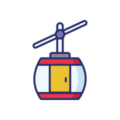 Gondola icon vector stock illustration