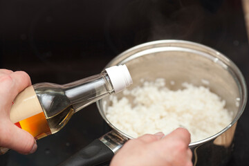 Step by step. How to cook vegetarian home sushi. Step 4 from 12.