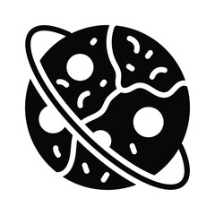 Icon of outer space, planets, and stars, representing astronomy and space science