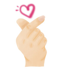 Finger heart 