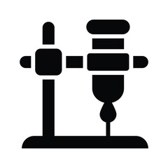 Laboratory apparatus set up for performing scientific experiments and tests