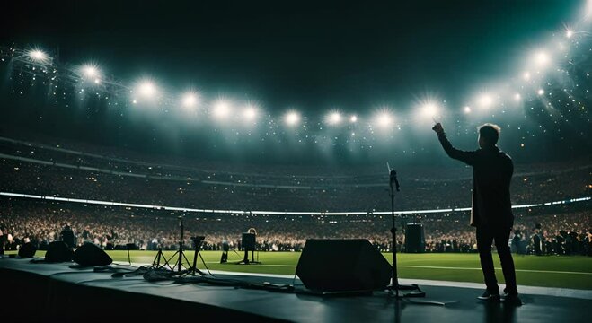 Concert in a football stadium.