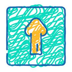 white up down stairway arrow emergency doodle icon sketch vector. white up down stairway arrow emergency sign. isolated symbol illustration