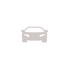Car simple sign icon isolated on transparent background