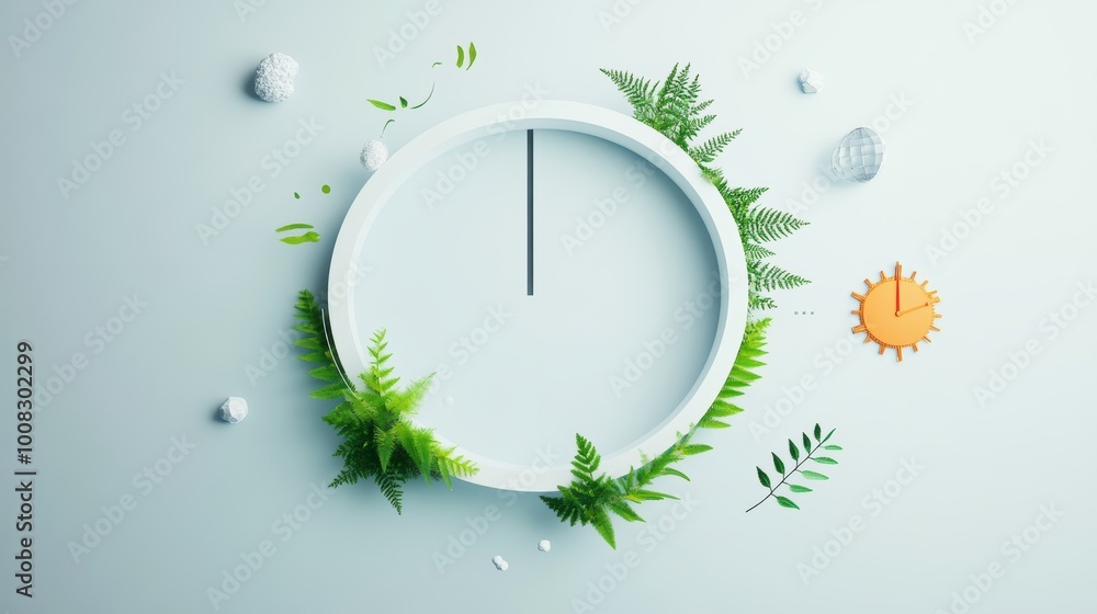 Poster a circular timeline depicting the stages of a product development process, starting from ideation an