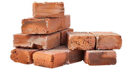 Brick architecture bricklayer rectangle on white background 