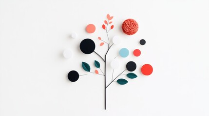 A circular mind map showcasing the different branches of knowledge in a specific academic discipline, with central topic and subtopics.