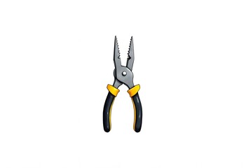 Obraz premium New combination pliers isolated on white. Construction tool 
