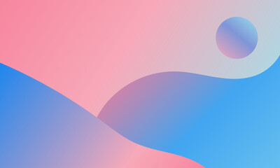 Abstract Pastel Gradient Background with Fluid Shapes