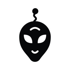 An alien head symbolizing extraterrestrial beings and unknown life