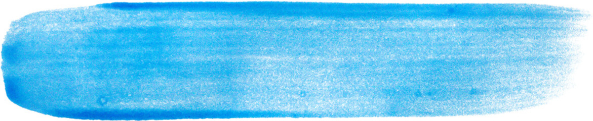 blue brush stroke isolated on white background