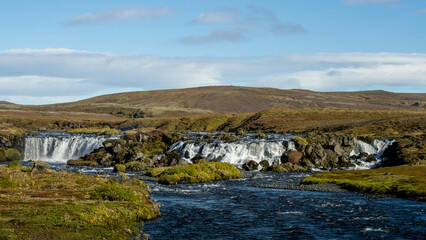landscape with river and mountains