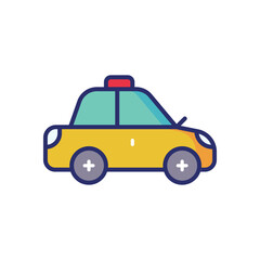 Trolley icon vector stock illustration