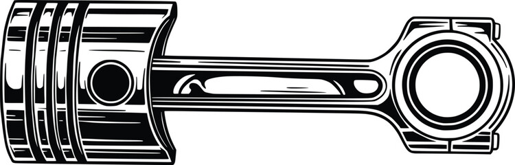 piston vector hand drawn illustration