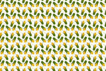 Frame background corn banner. Vegetable corn wallpaper with copy space