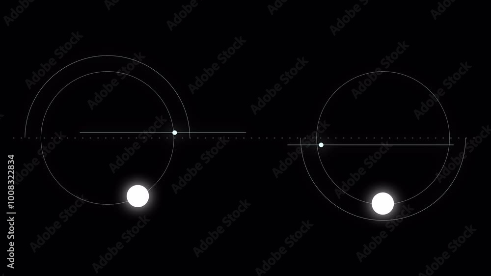 Poster png alpha.abstract circle and line hud technological futuristic elements.