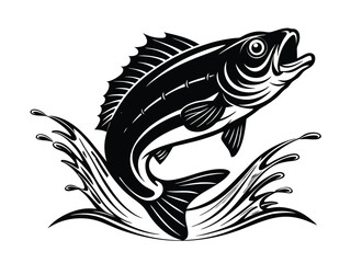 black and white fishes
