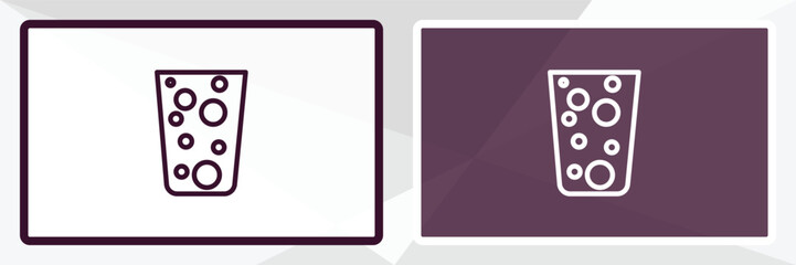 hard water outline icon. Linear vector from cleaning concept. Thin line white and black hard water icon isolated on white and dark background