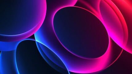 Gradient circles with shadows. Vector techno abstract background. wallpaper background, design template
