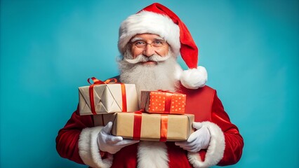 santa claus with Gift Box
