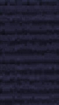 Horizontal VHS static noise animation background with running lines and tape artifacts on a vertical screen