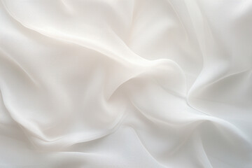 Obraz premium Crumpled white paper texture with deep folds and shadows, creating a dynamic abstract composition