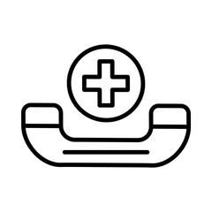Fototapeta premium Emergency Call line icon