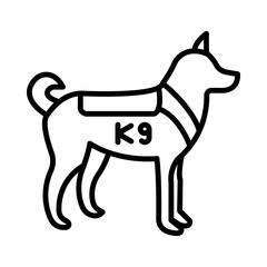 K Unit line icon