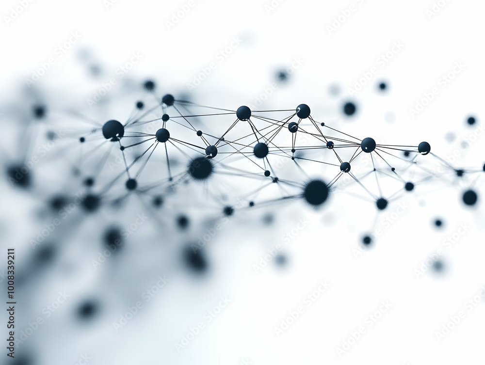 Poster abstract network connection background