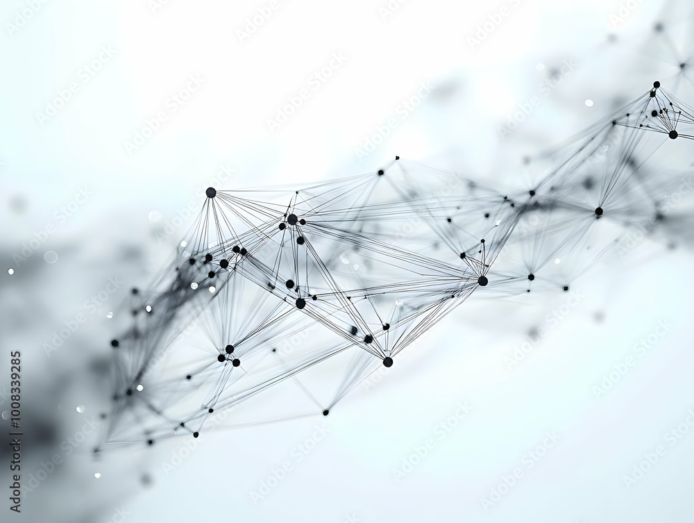 Poster abstract network connection background