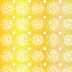 Awesome Premium Golden Star Pattern Floral Design Beautiful Texture Background