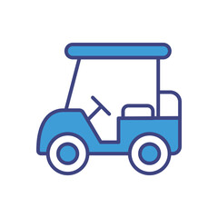 Golf Cart icon vector stock illustration