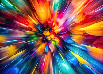 Obraz premium Abstract Colorful Background with Blurred Shapes and Patterns for Creative Design Projects and Art