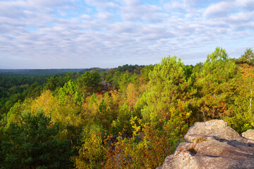 La Maison Poteau point of view in the Fontainebleau Massif