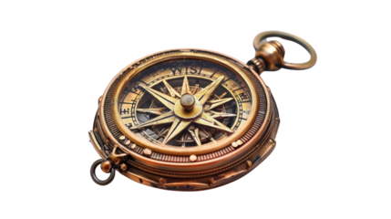 Compass on white background